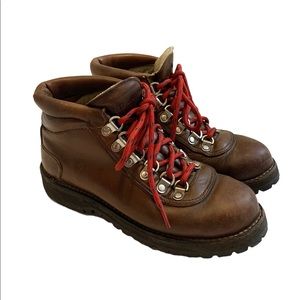 DANNER | Vintage Red Laces Brown Leather Hiking Mountain 3127 Boots